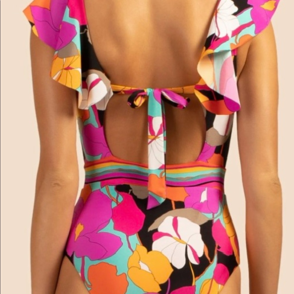 🆕 NWT TRINA TURK ONE PIECE SWIMSUIT MAILLOT Gemini - Picture 2 of 7